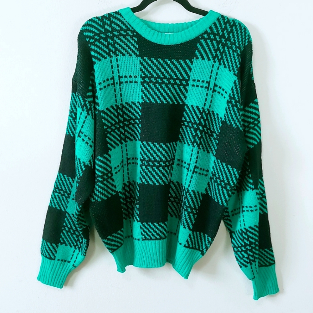Vintage Dad Unisex Cottagecore Academia 80's Warm Knit Pullover Sweater Medium